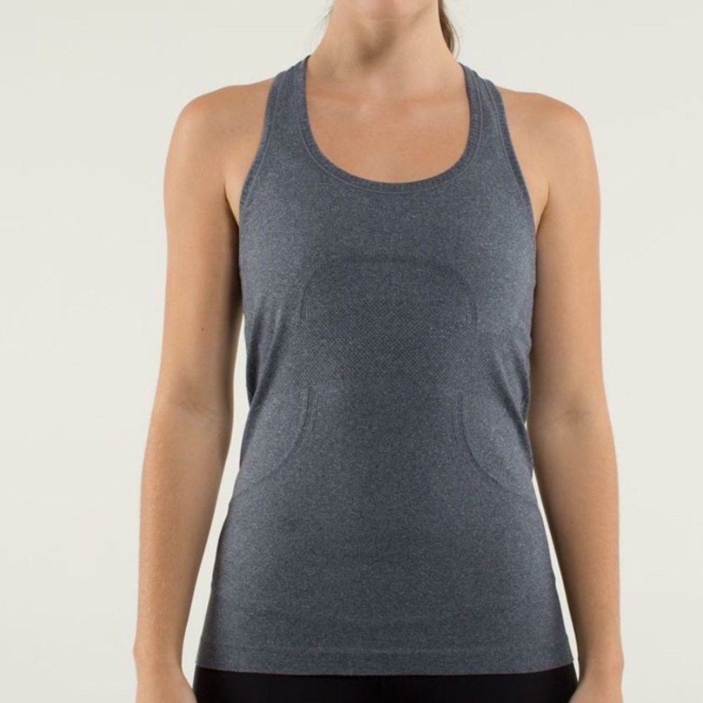 Lululemon Gray Run Swiftly Racerback Tank Top Women’s Size 4